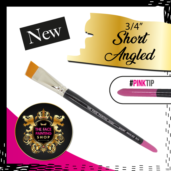 The Face Painting Shop Short 3/4 Angled Brush The Face Painting Shop Short 3/4 Angled Brush (3/4 SHORT ANGLED)